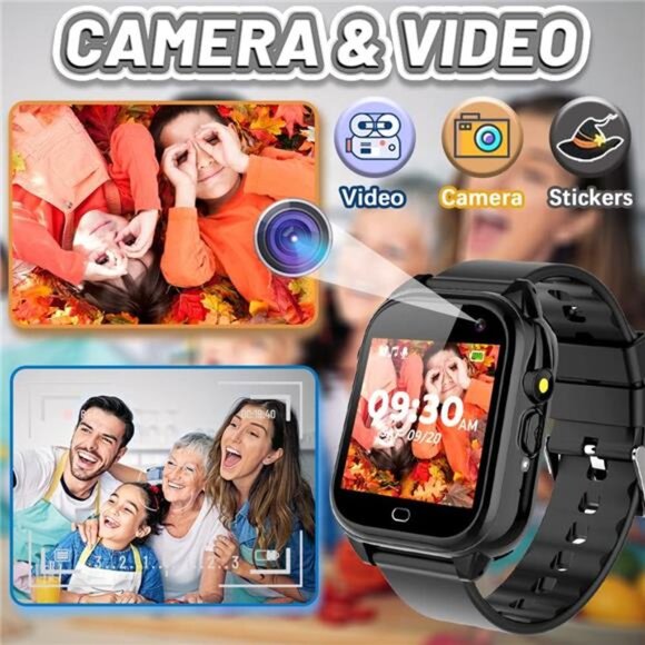 OVV Kids Waterproof Smart Watch Boys Girls Age 3-12 with 26 Game 1.44'' HD - Picture 5 of 8